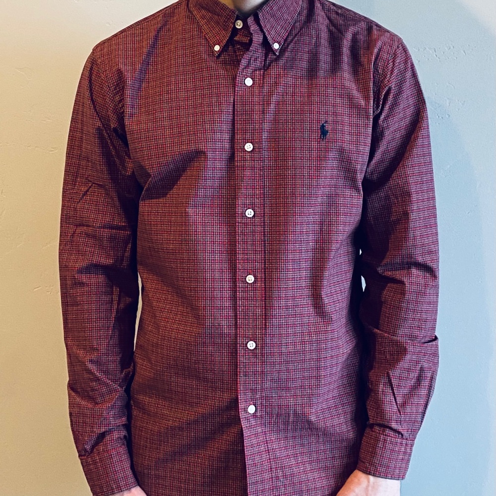 Ralph Lauren Maroon Button-Down